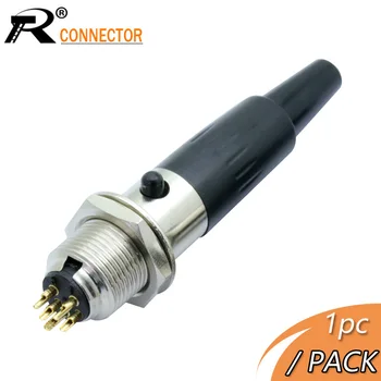 

1set Mini XLR 3 4 5 Pin Female Plug + Male Socket Small XLR Audio Microphone Connector MIC for Cable Soldering Straight