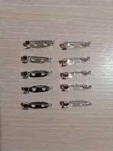 20 unids/lote 15/20/25/30/35mm hierro broche Clip Pins broche ajustes en blanco Base para la fabricación de la joyería DIY resultados Accesorios