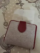 Cartera corta de PU para mujer, monedero pequeño rojo con cremallera y botón, monedero con bolsillo para monedas, gran oferta