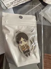 LLavero de ataque a Titan, colgante de llavero acrílico de doble cara, accesorios de Anime, llavero de dibujos animados, 2019