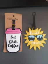 Label-Holder Boarding-Tags Suitcase Luggage-Tags Travel-Accessories Cartoon Etya Silica-Gel