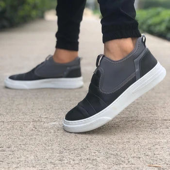 

BA0202 Step-in Casual Thick Sole Anthracite Men 'S Casual Shoes