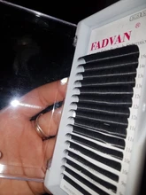 Extensiones de pestañas falsas, 16 filas, rizado C D, Fadvan, visón Natural, pestañas para Building