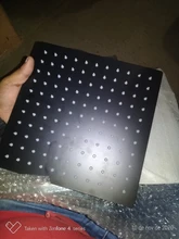 Shower-Head Square Wall Ceiling-Mounted Bathroom Rain Black BECOLA Chrome Ultrathin 2-Mm