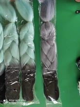 Hywamply 24 tamaño gigante sintético trenza extensión de pelo de Ombre Africana trenzado de archivo adjunto para giro caja trenzas nuevo Color