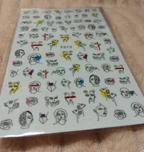 Nail-Art-Stickers Tips Nail-Decal Manicure-Decorations Flower Geometric Panda-Leaf Animal