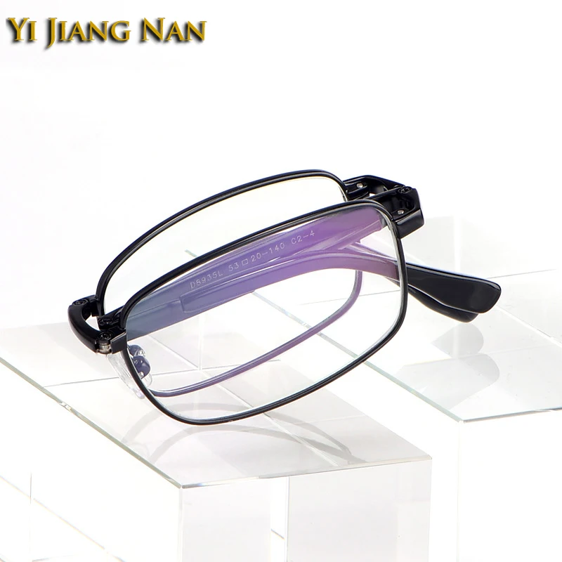 

Men Folding Pure Titanium Optical Glasses Frames Ultra Light Prescription Eyewear Spectacle Occhiali Da Vista Uomo for Women