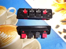 Terminal de conector de posiciones de plástico, 2 uds., conector Push-In, muelle de carga, terminales de altavoz de Audio, Clips para Breadboard