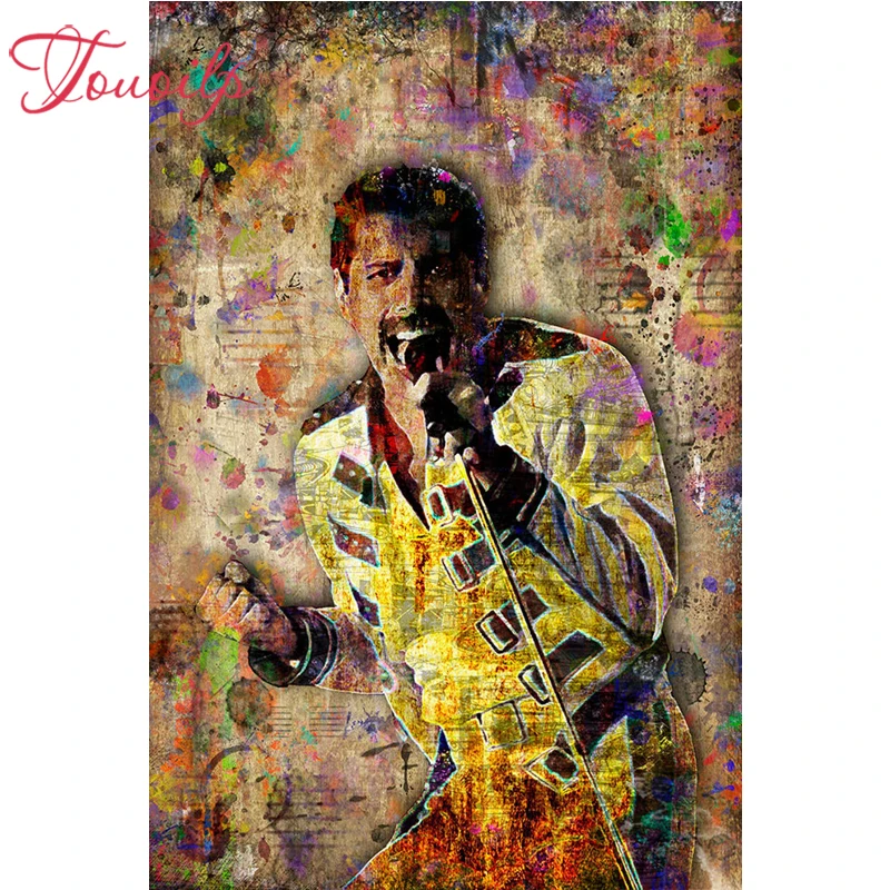

TOUOILP diy diamond embroidery full square&round drill 5d diy diamond painting rock star FREDDIE MERCURY mosaic home decoration