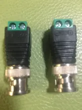 Cable Coaxial para cámara CCTV, conector BNC macho Balun de vídeo, transceptor, accesorios de vigilancia, CAT5, 2 unids/lote