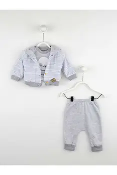 

Gray Male Baby 3 PCs Set