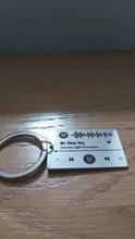 Custom Music Song Name Singer Spotify Code Keychain Personalized Accessories For Boyfriend