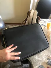 Estuche profesional de cuero para guardar cosméticos, bolso de almacenamiento de gran capacidad para viaje, neceser para maquillaje