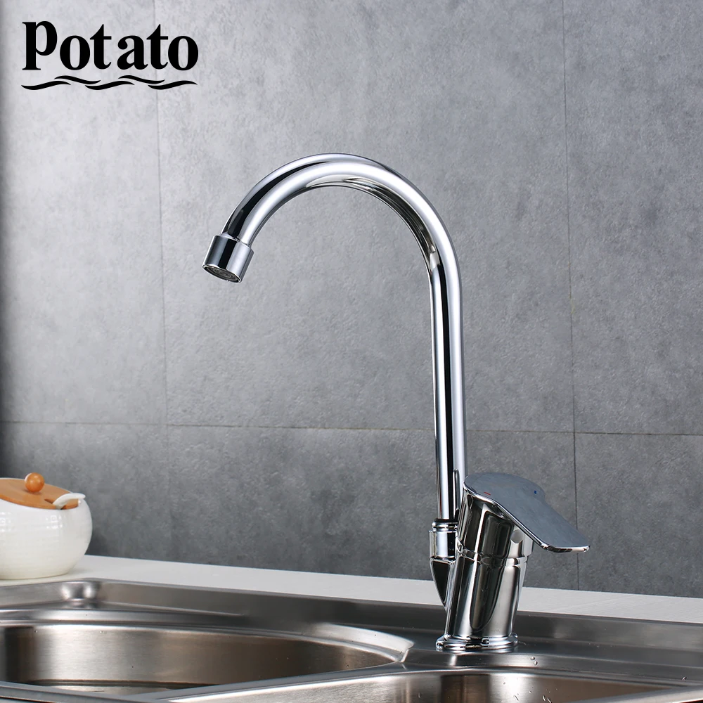 

Potato Kitchen Faucet Kitchen Mixer Single Handle Mixer Water Tap Sink Faucet Mixer Tap Deck Mounted Kitchen Taps p5133