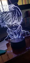 Lamp Bedroom-Decor Gift Led-Night-Light Acrylic Academia Face-Design Anime Shoto Todoroki