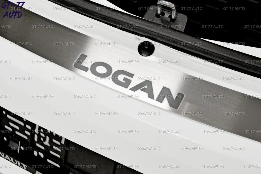 Защитная накладка на задний бампер для Renault Logan- защитный молдинг с лазерной гравировкой литье внешний материал нержавеющая сталь Стайлинг тюнинг