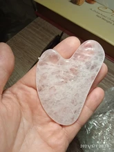 Rodillo de Jade de cuarzo rosa para masaje Facial, masajeador adelgazante Facial, piedra de Jade Natural, conjunto de belleza para el cuidado de la piel