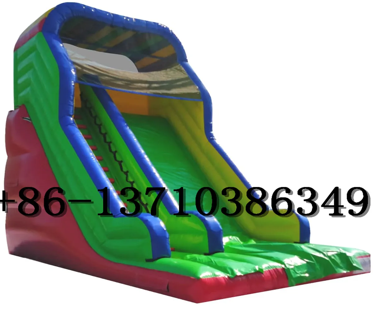 Factory direct children's cartoon color inflatable castle slide for sale