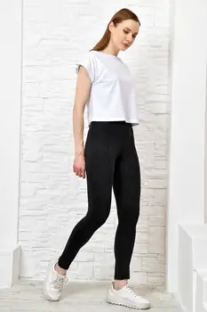

Trend Alacati Style Women Black Ful Lycra Leggings ALC-X3559