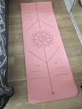 Exercise-Pad Non-Slip-Mat Position-Line TPE Gymnastics Fitness Pilates Yoga Double-Layer