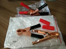 Connector-Plug Battery Caravan Alligator-Clips Test-Lead-Clips Power Crocodile Black