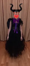 Costume Tutu-Dress Maleficent Queen Christening Girls Black Kids Gown Children Evil Villain