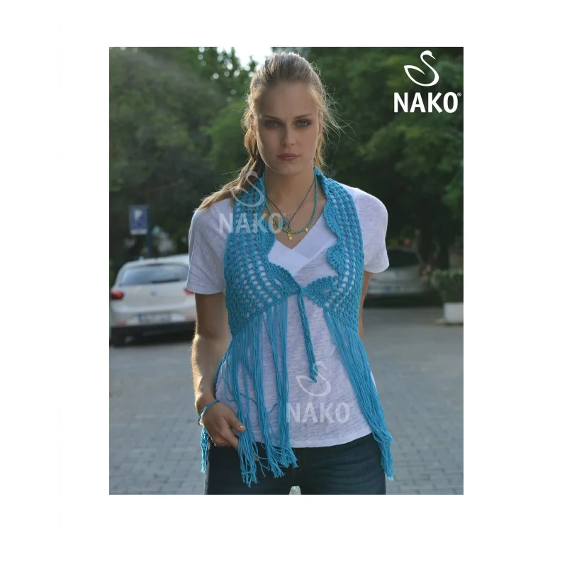 Nako Calico пряжа 100гр 245 м % 50 Премиум акрил Хлопок Вязание крючком Amigurumi Beanie шаль хомут