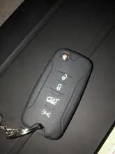 Clave tapa para Jeep renegado patriota libertad 2016 bolsa botón 4 funda para mando a distancia de coche Interior accesorios Flip clave