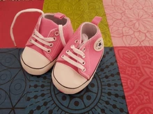 Zapatillas de deporte clásicas de lona para bebé, niño y niña, con estampado de estrellas, primeros pasos, zapatos antideslizantes para bebés recién nacidos