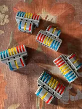 Miniconectores de Cable rápido, Conector de cableado de empalme de resorte compacto Universal, bloque de terminales Push-in, pct-222, 223