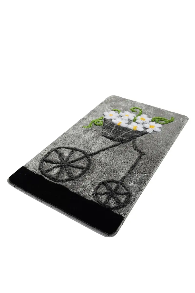 Коврик для ванной-коврики | коврик для ванной нескользящие Противоскользящие коврики Alacati серый 60X100 см