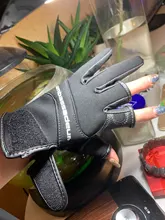 ABU Garcia-guantes de pesca de cuero de alta calidad, cómodos, antideslizantes, para pesca al aire libre, 1 par