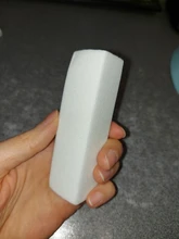 Bloque de lijado para lijado de uñas, con forma de herramienta profesional cuboide, Color rosa, azul y blanco, 1 ud.