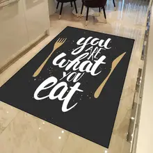 Else черная доска белый Writen You are What you are What You eat 3d принт Нескользящая микрофибра для кухни современный декоративный моющийся коврик