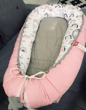 Cama portátil para bebé, cuna para recién nacido, almohada para niñas, cuna acolchada, almohadillas para dormir