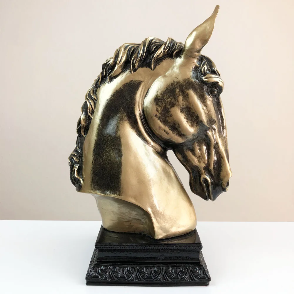 

Horse Figurines Decorative Object home office horse bust Nordic Statues Deer Figurines Vintage Decoration