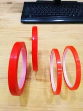 Double-Sided-Tape Lcd-Screen Pet-Adhesive Clear Phone Red-Film 2rolls No-Trace Strong