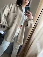 Outwear Jackets Long-Coats Camel ZXQJ Woolen Girls Chic Elegant Spring-Autumn Vintage Women