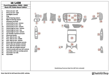 

Interior trim for Ford Expedition 2000-2002. Set L438.
