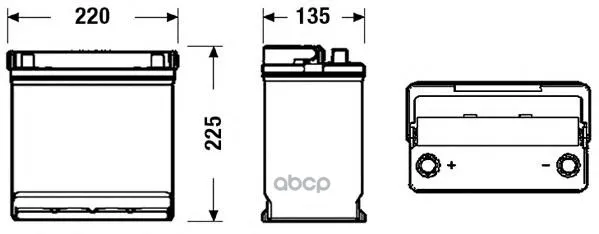 Аккумуляторная Батарея 45ah Deta Power 12 V 45 Ah 330 A Etn 1(L) B1 218x133x223mm 11kg DETA арт. DB451