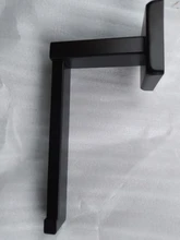 Soporte de papel higiénico negro mate, colgador de rollo de papel de pared, accesorios de baño de acero inoxidable 304, gran oferta, 1 ud.