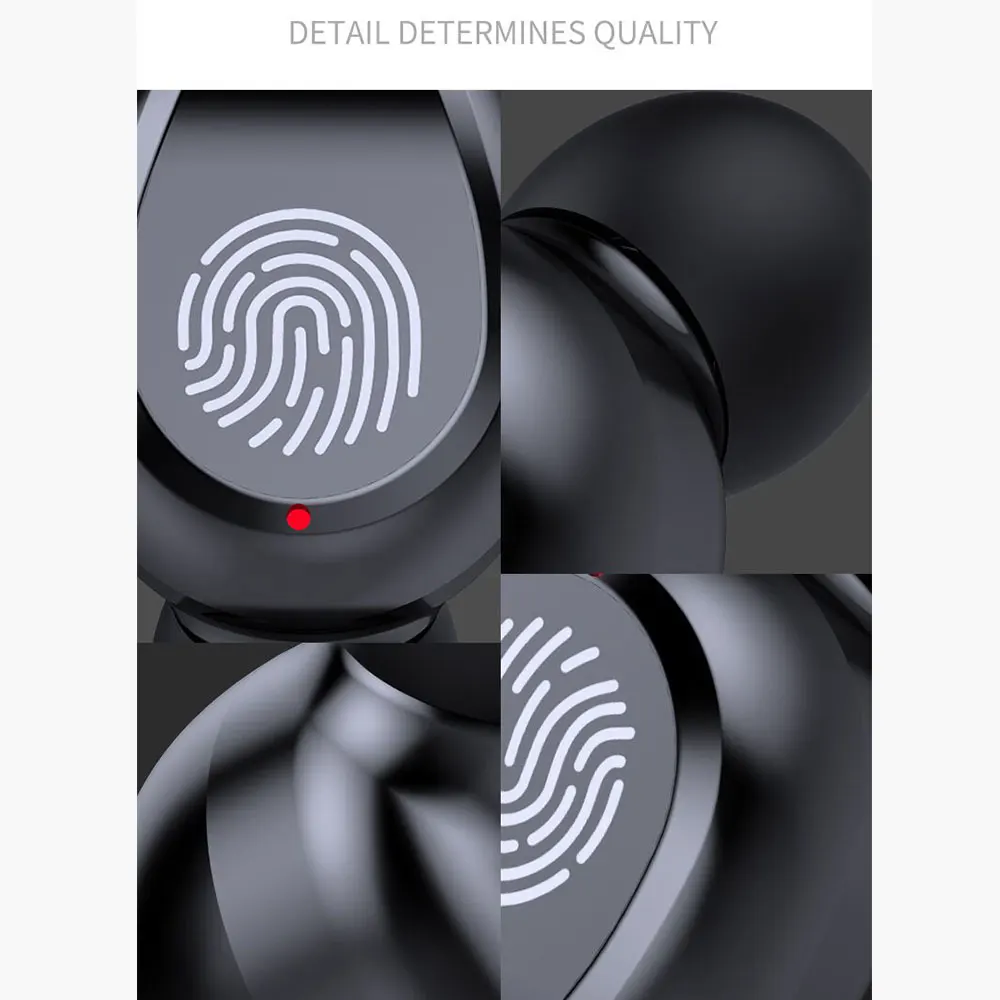 Mini Invisible Earphones TWS 2000mah Sport LED Power Digital Display all Bluetooth-enabled devices and mobile phones