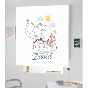 

Blind Iroa Digital Customizable Elephant Davld! ROLLER BLINDS TRANSLUCENT PERSONALIZED WITH NAME! (100X170)
