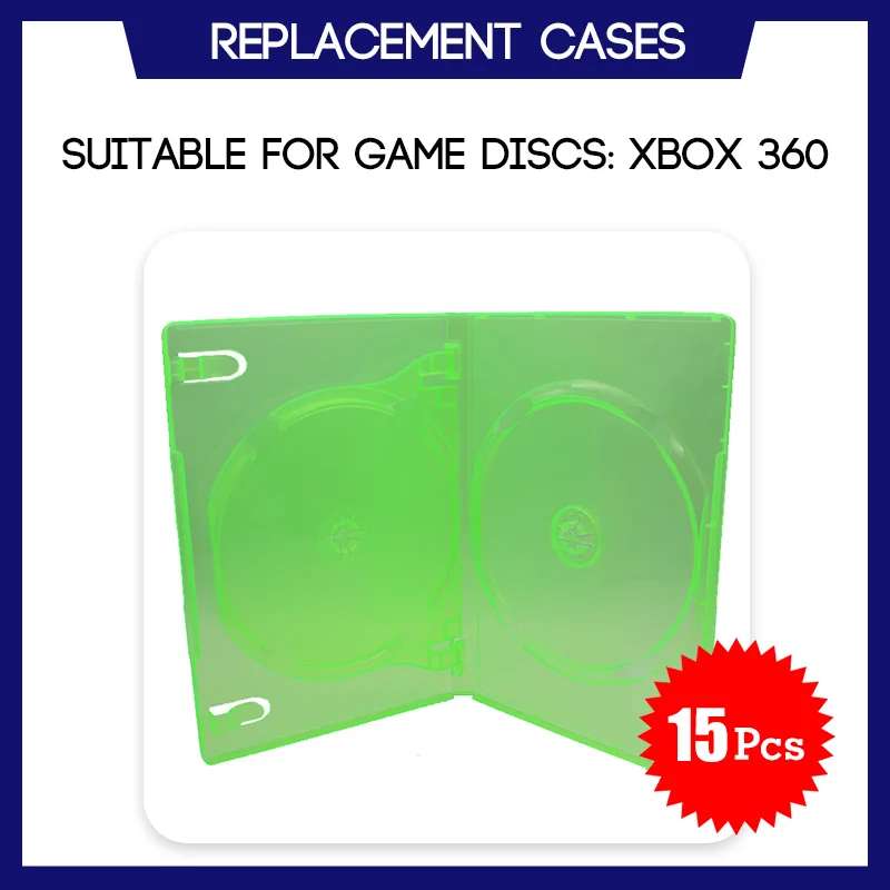 Lot De 25 Étuis De Rechange Pour Xbox 360 - Vert Transparent - Protection Jeux