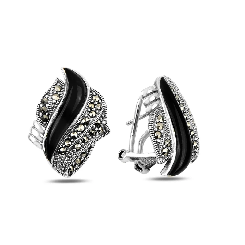

Armagano Marcasite & Natural Stone Earrings