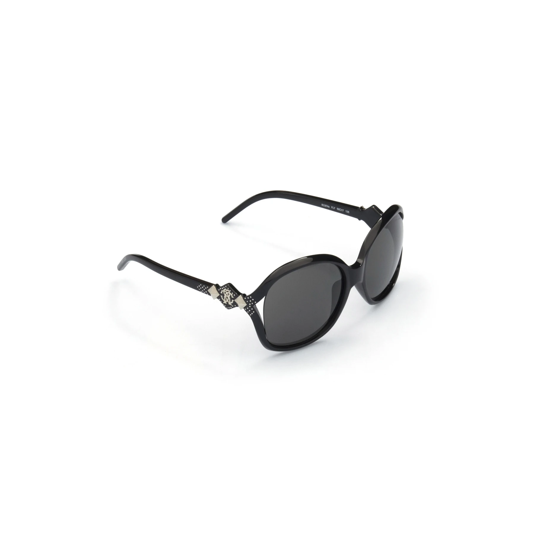 

Women's sunglasses rc 674 fly bone black organic rectangle rectangular 59-17-135 roberto cavalli