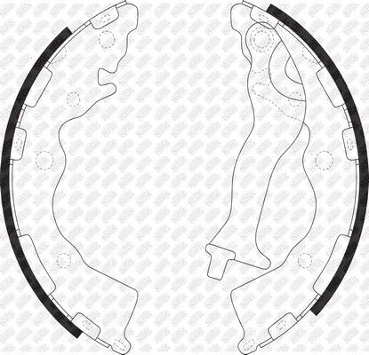 Колодки барабанные задние\ Hyundai Accent 05, Kia Rio 1.4/1.6/1