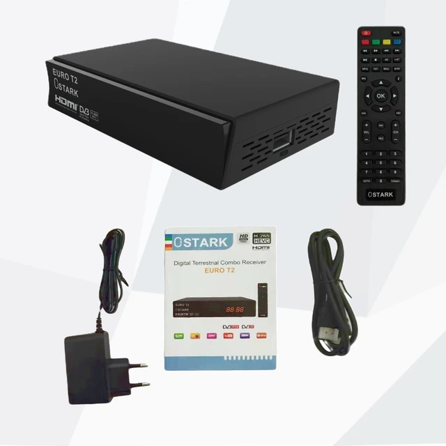 TDT receptor DVB-T2 digital HD Euroconector + HDMI
