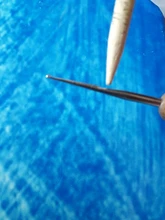 Alileader-agujas de bambú de ganchillo, gancho de acero inoxidable 1/2/3, agujas para hacer pelucas, gorras, herramienta para tejer