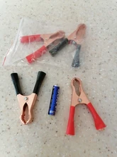 Connector-Plug Battery Caravan Alligator-Clips Test-Lead-Clips Power Crocodile Black